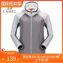 Camel Outdoor Womens knitted jacket autumn and winter New windproof warm thick jacket