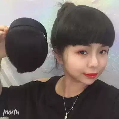 Wig female hair band Qi Liuhai invisible incognito fake Liuhai female fluffy natural oblique Liuhai hair piece wig flowing Liuhai