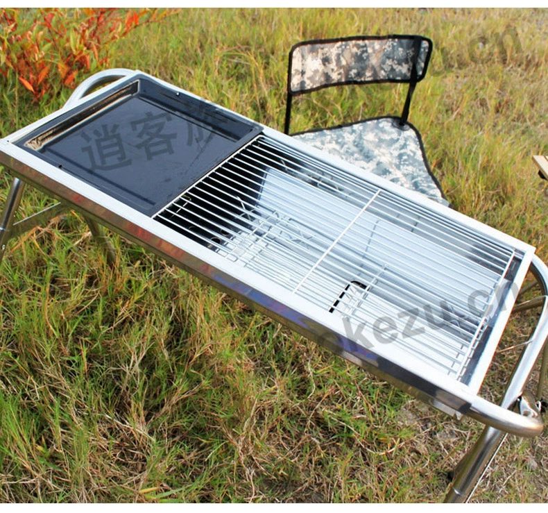 bếp ga dã ngoại naturehike Kaoweijia vỉ nướng thép không gỉ dày ngoài trời gấp di động ngoài trời than nướng vỉ nướng dã ngoại thịt nướng hộp bình gas maxsun bếp nướng cắm trại