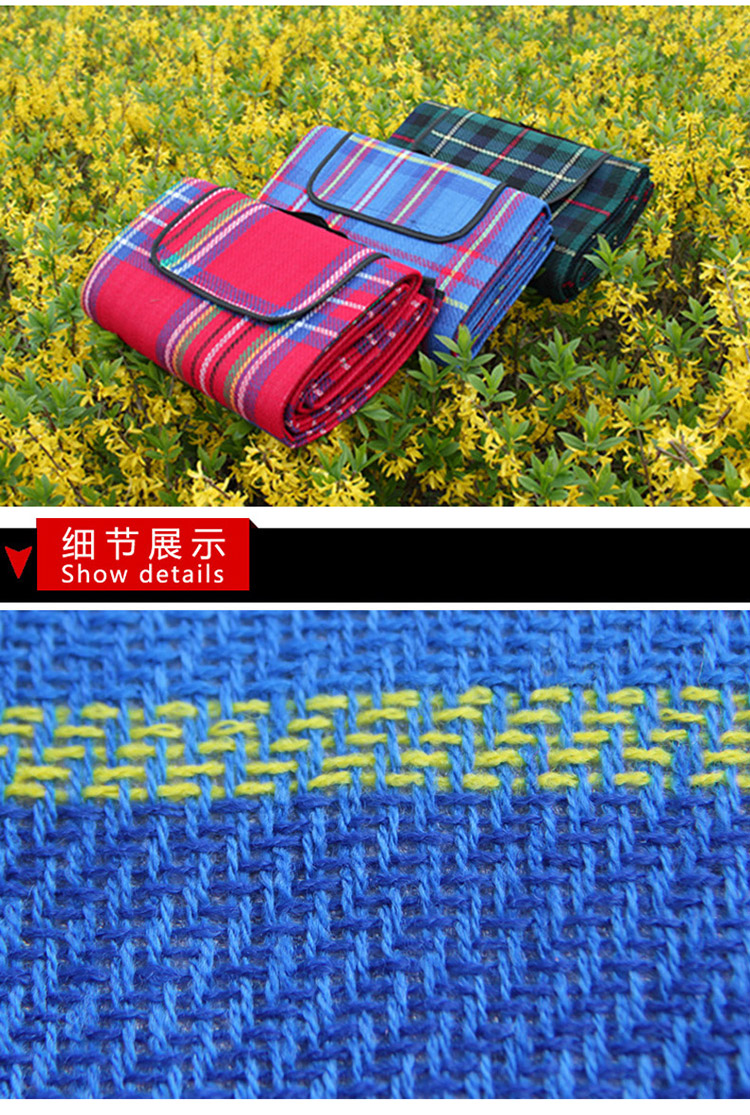 Hacker picnic mat ngoài trời chống ẩm dày vải Oxford không thấm nước 200 bé đôi thảm bãi biển - Thảm chống ẩm / Mat / Gối thảm xốp xpe cho bé
