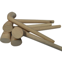 One of Gongcheng’s oil-tea tools a 7-character hand-made mallet hammer and performance prop cut from natural trees.