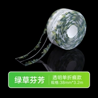 Прозрачная зеленая травяная аромат 38 мм в длину * 3,2 м