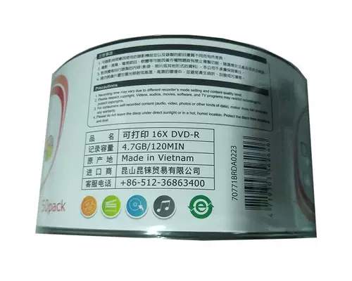 可 可 Ridata может напечатать DVD-R белый сжигание CD 4.7G 16x CD Radida