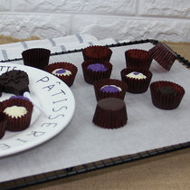 Chocolate mini brown paper to Ferrero small cake paper tray paper cup one treaty 400