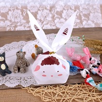 50 cute long ears rabbit candy bags sheep biscuits bags wedding candy bags snack bags snack bags bags packaging bags