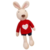 Кукла, плюшевый кролик, маленькая игрушка