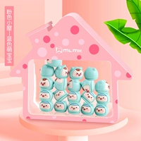 Розовая синяя хижина