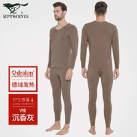 [Polar Professional теплый 280 г/㎡] v -neck (Agarwood Grey)