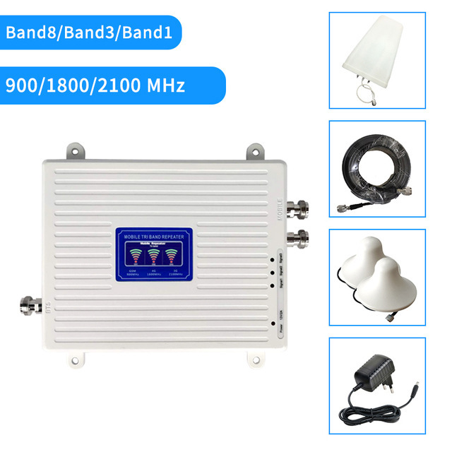 Factory In-Stock 900/1800/2100 Tri-Band Mobile Phone Signal Amplifier Signal Repeater One-To-Two Set Factory In-Stock 900/1800/2100 Tri-Band Mobile Phone Signal Amplifier Signal Repeater One-To-Two Set