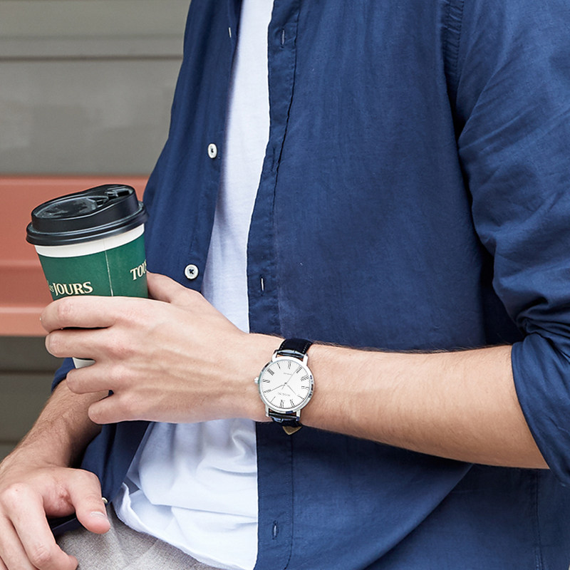 Rossini Watch Men's Quartz Watch Enlightenment Series Men's Watch Leisure Couple Watch Men's Watch Authentic 519907