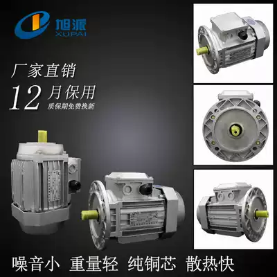 Xupai three-phase aluminum shell pure copper core AC motor 380V brake brake variable frequency speed control motor