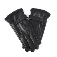 Модель из искусственной кожи с сенсорным экраном - мужская трехлинейная маленькая открытка для волос