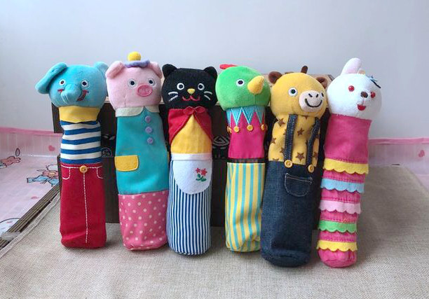 Self-leaving day single cute animal pen bag little fresh and cute canvas pencil bag Children's pencil case minimalist stationery bag