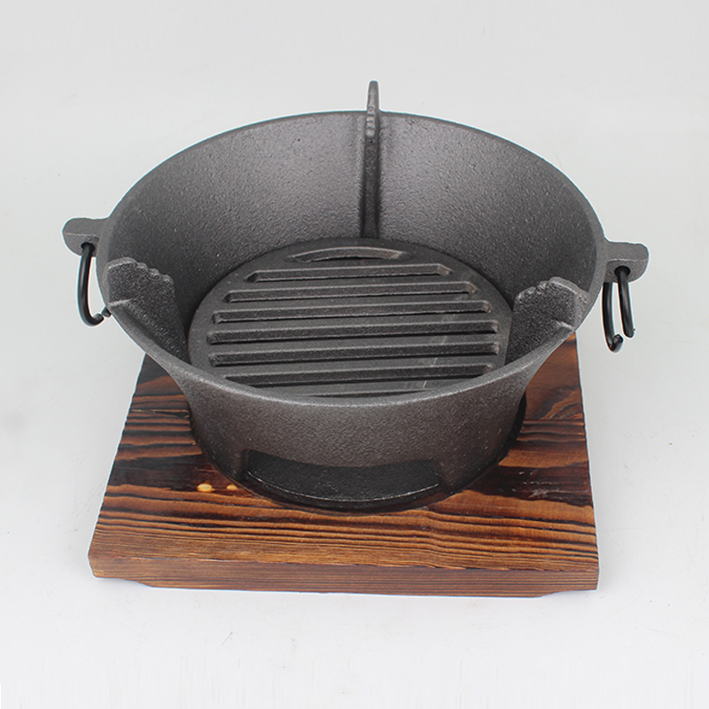 Cast iron charcoal oven baking tray Pig iron carbon oven Sub-carbon barbecue oven King iron carbon oven charcoal stove Charcoal stove charcoal stove fire pot