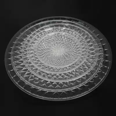 14 5 to 34 5 cm acrylic fruit plate Fruit plate Crystal transparent KTV bar plate Hotel fruit plate