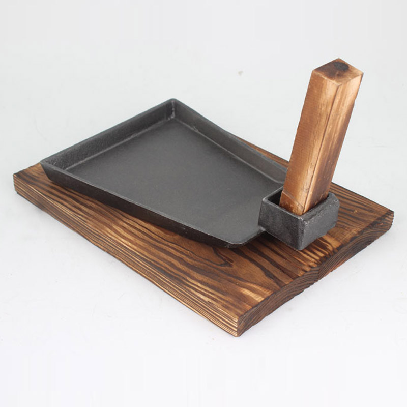 Farmhouse Hoe Iron Plate Pan Cast Iron Baking Pan Specialty Cutlery Farmhouse Vegetable Iron Plate Burning Iron Plate Vegetable Pan Barbecue Pan