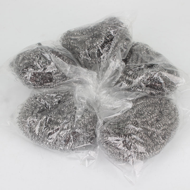 Kitchen Stainless Steel Wash Pan Brush Pan Household Dishwashing Decontamination Clean Wire Ball Big Number 20 gr