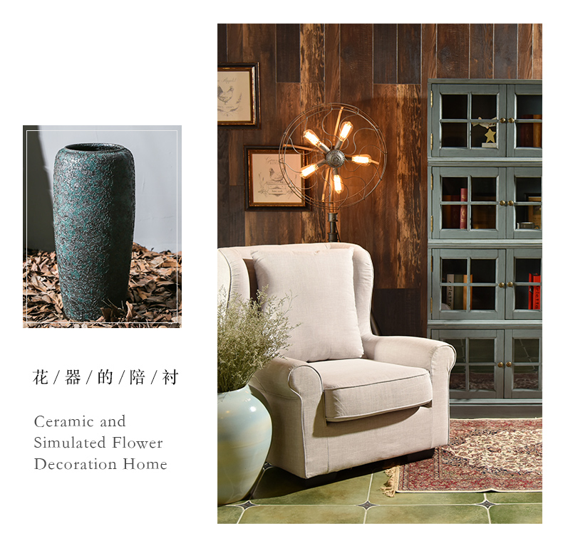 Retro nostalgia sitting room of large vase store the features creative jingdezhen ceramic furnishing articles ambry flower flower