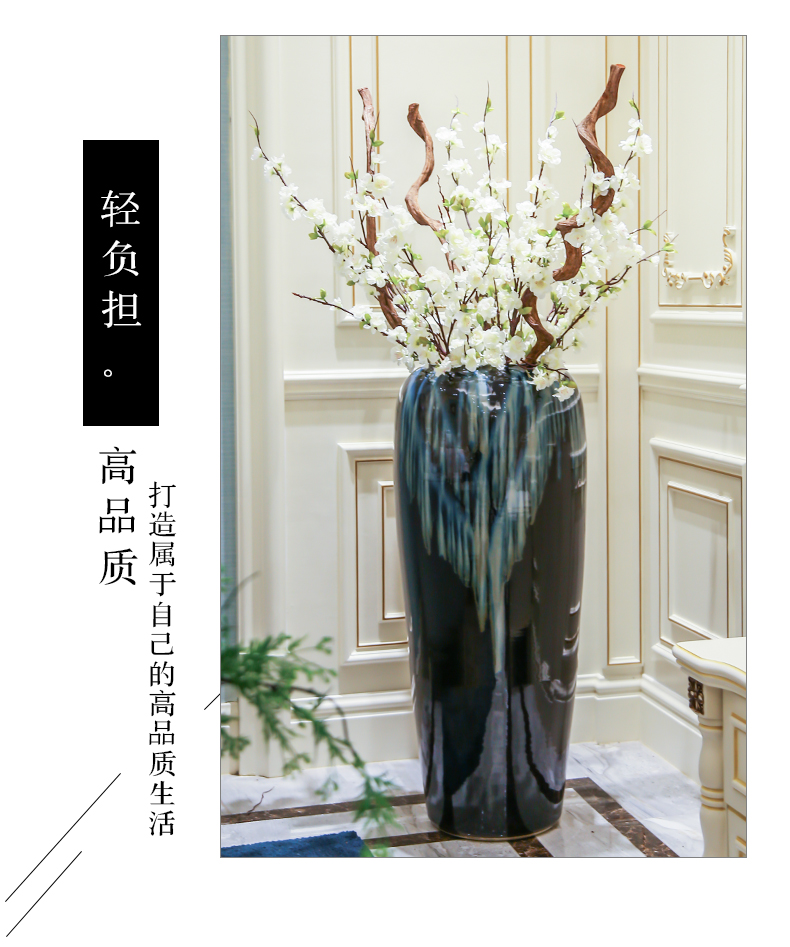 Modern contracted jingdezhen ceramic vase furnishing articles sitting room ground European new Chinese vases, flower arranging furnishing articles