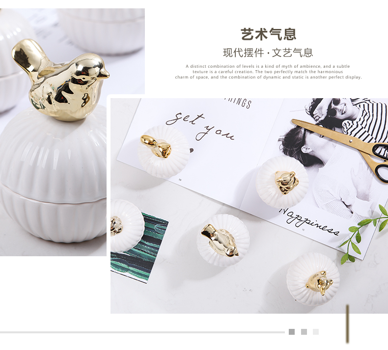 Jewelry box furnishing articles receive a case decoration ware ceramic animal hair the receive a case storage tank Jewelry ring necklace