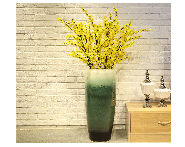 Jingdezhen ceramic creative living room villa large vase decoration to the hotel to place a flower flower implement restaurant furnishing articles