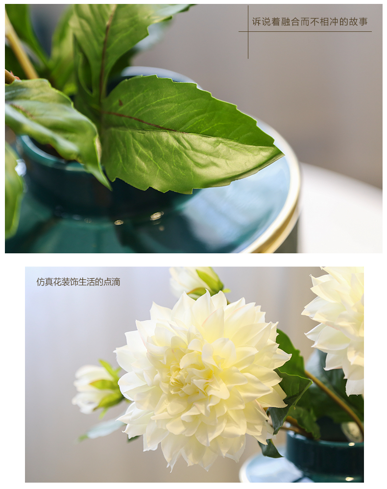 General porch mesa creative vase can of piggy bank flower implement furnishing articles jingdezhen new Chinese style flower decoration in the sitting room