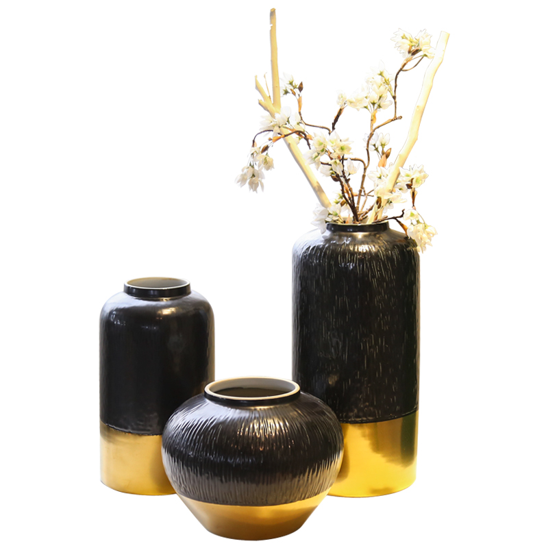 Jingdezhen light of new Chinese style key-2 luxury simplicity vase between example hotels sitting room adornment flower ceramic flower implement large furnishing articles