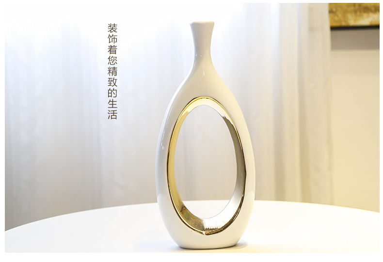 Jingdezhen mesa of new Chinese style originality furnishing articles sitting room club hotel decoration decoration flower flower implement light and decoration ceramics