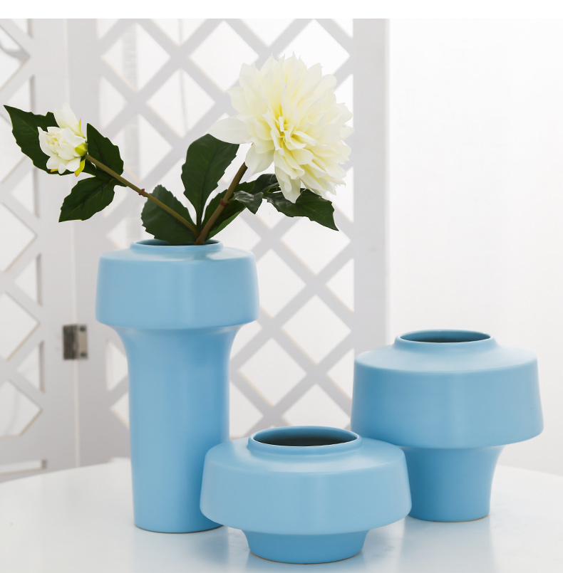 Mesa of jingdezhen ceramic vase sitting room adornment balcony between example simulation artificial flowers home hydroponic furnishing articles