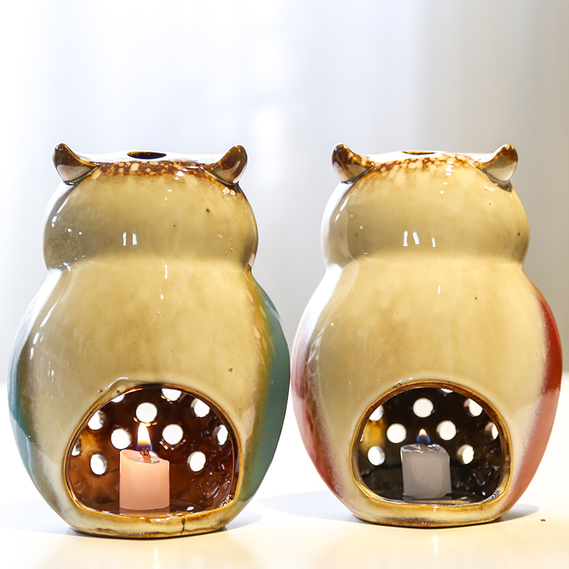 The owl ceramic small desktop furnishing articles furnishing articles animals living room, bedroom of children room TV ark, home decoration decoration