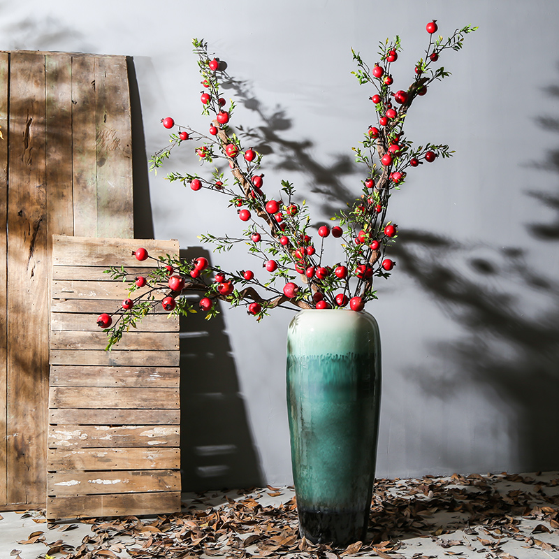Jingdezhen ceramic garden hotel club restaurant of large vases, flower implement of new Chinese style flower sitting room big furnishing articles