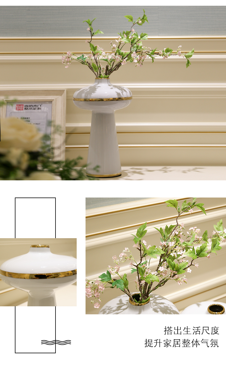 I and contracted light key-2 luxury mesa ceramic vase simulation flower arranging place to live in the sitting room TV ark, home decoration decoration