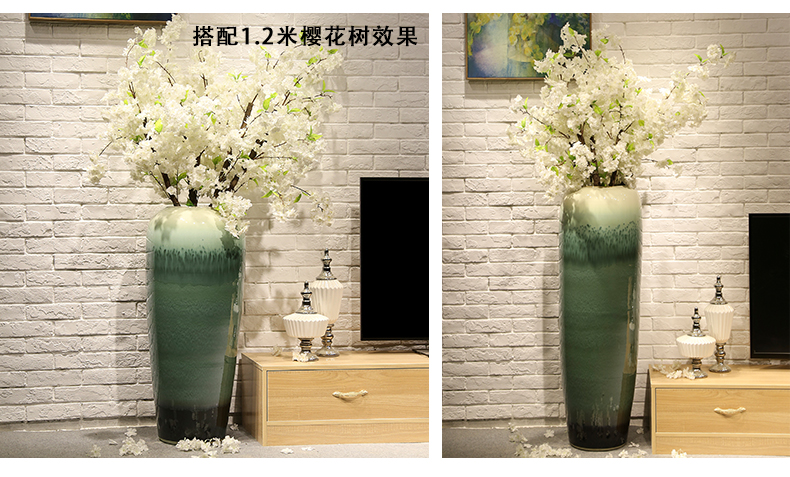 Jingdezhen ceramic hotel villa covers large vases, the sitting room porch flower flower decoration flower arranging furnishing articles