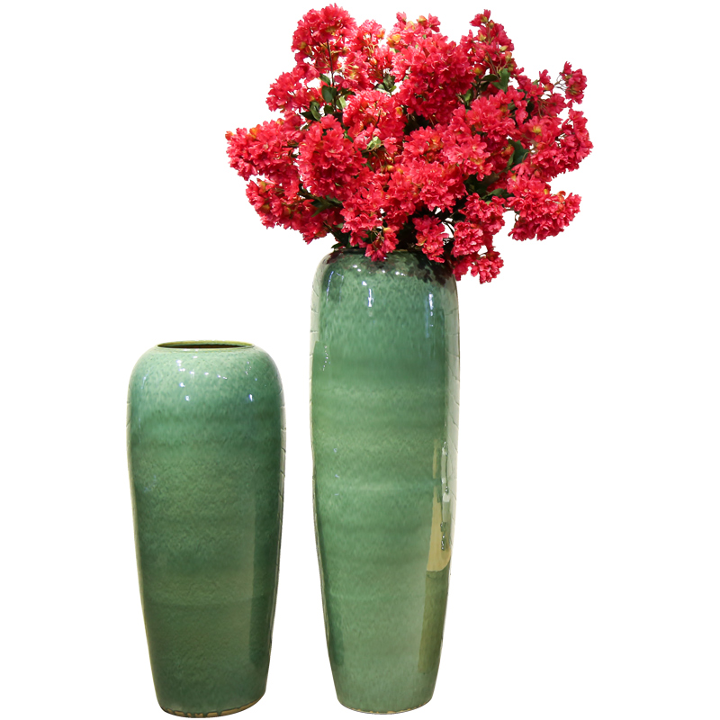 Jingdezhen new Chinese style club house sitting room of large vase ceramic flower, flower restaurant adornment is placed between the example