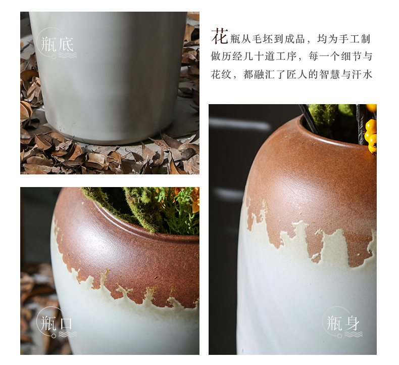 Restoring ancient ways is a sitting room be born between coarse pottery store example company decorative flower flower implement jingdezhen ceramic decoration