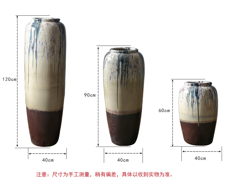 Restoring ancient ways of jingdezhen ceramic vase of large sitting room hotel window flower, flower implement simulation floral arrangements furnishing articles