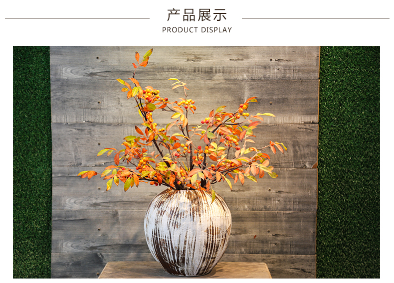 Jingdezhen ceramic flower vase retro mesa simulation flowers, artificial flowers decorate the sitting room hotel table furnishing articles