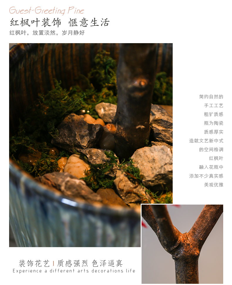 Restoring ancient ways of jingdezhen up POTS potted place between example teahouse sitting room adornment hydroponic vases, ceramic flower receptacle