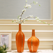 European-style light luxury ceramic vase decoration living room porch TV cabinet dried flower flower arrangement Nordic dining table home decorations