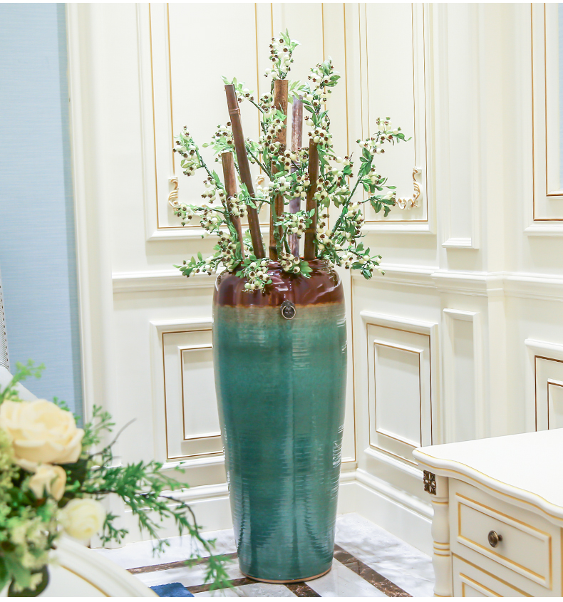 Jingdezhen ceramic vase of large modern new Chinese style of sitting room place indoor dry flower arranging flowers adornment ornament