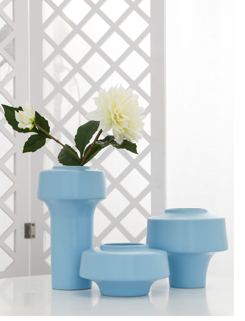 Mesa of jingdezhen ceramic vase sitting room adornment balcony between example simulation artificial flowers home hydroponic furnishing articles