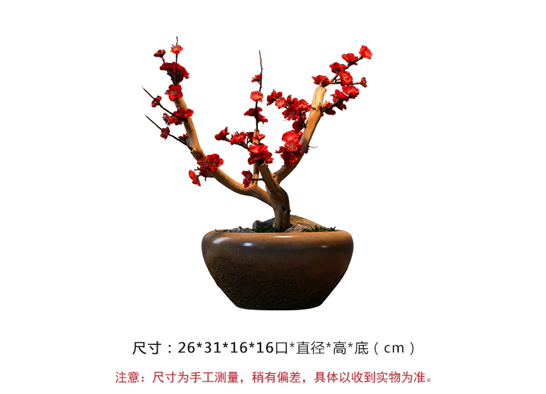 Creative move green plant household indoor potted bonsai the plants of jingdezhen ceramic flower pot sitting room adornment big furnishing articles