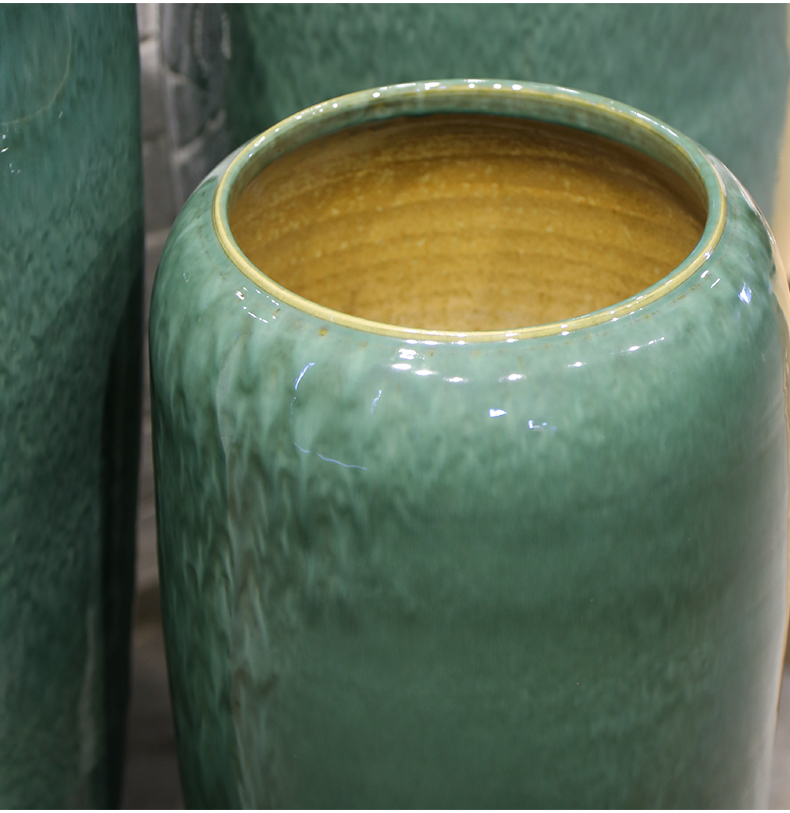 Jingdezhen new Chinese style club house sitting room of large vase ceramic flower, flower restaurant adornment is placed between the example
