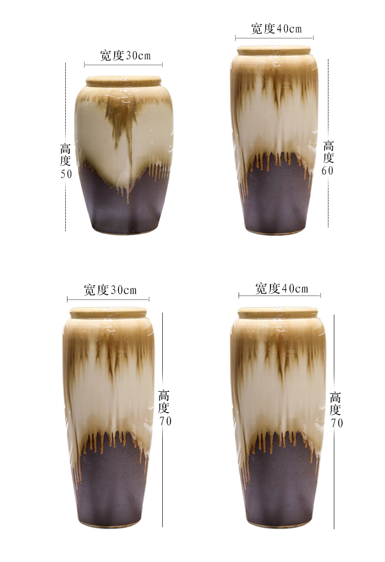 Jingdezhen contracted and I ceramic vases, flower arranging is landing furnishing articles furnishing articles dried flowers to decorate the Nordic creative home