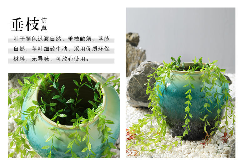 New Chinese style of jingdezhen ceramic sitting room ground vases, flower, flower implement sales department store ambry between example furnishing articles