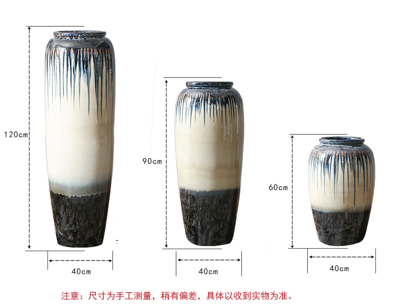 Jingdezhen up porcelain vase of large sitting room simulation flower flower flower implement villa decoration decoration furnishing articles