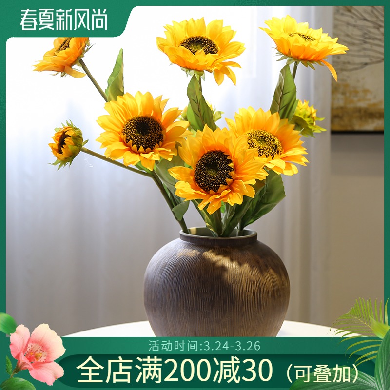 Jingdezhen ceramic mesa of new Chinese style vase simulation flower flower flower TV cabinet table sitting room porch furnishing articles