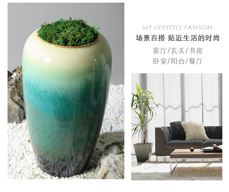 The New Chinese jingdezhen ceramic vase sitting room adornment ornament store cupboard flower flower implement sales department furnishing articles