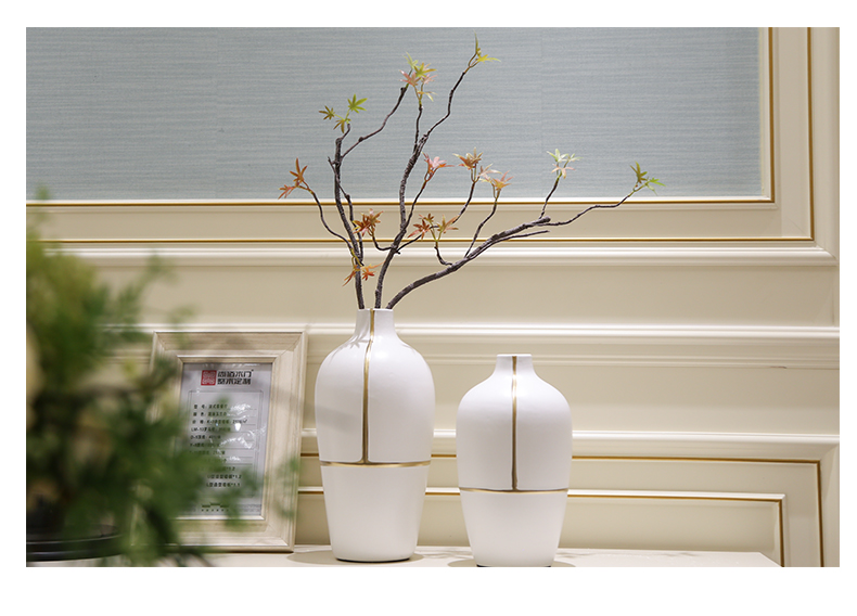 Light the key-2 luxury of modern dry flower vases, flower arrangement sitting room between example table ceramic flowers, floral decorations household act the role ofing is tasted