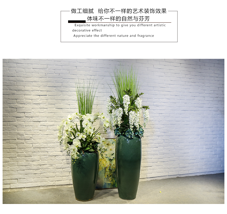 Jingdezhen ceramic hotel lobby hall between example decorative flower implement landing a large flower vase store the living room